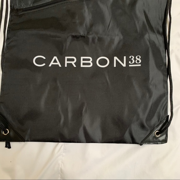 Carbon 38 black drawstring gym bag - Picture 3 of 5
